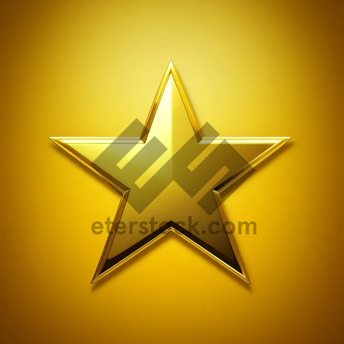 Picture of Sparkling 3D Star Symbol Graphic Design