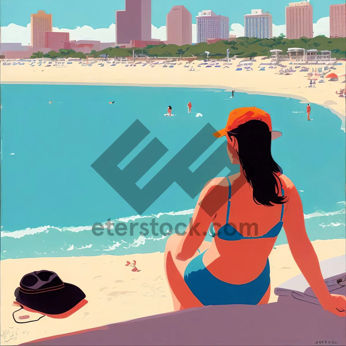 Picture of Serene Beachscape on Electronic Device Screen