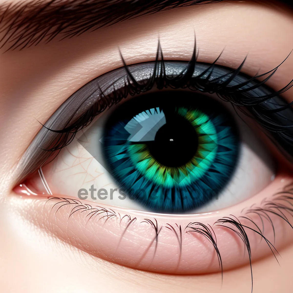 Picture of Captivating Eye Vision - Close-up Gaze with Beautiful Iris