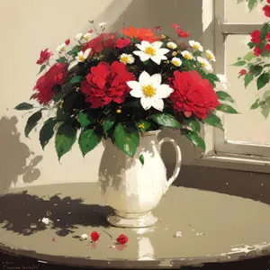 Exquisite Floral Bouquet in Elegant Vase