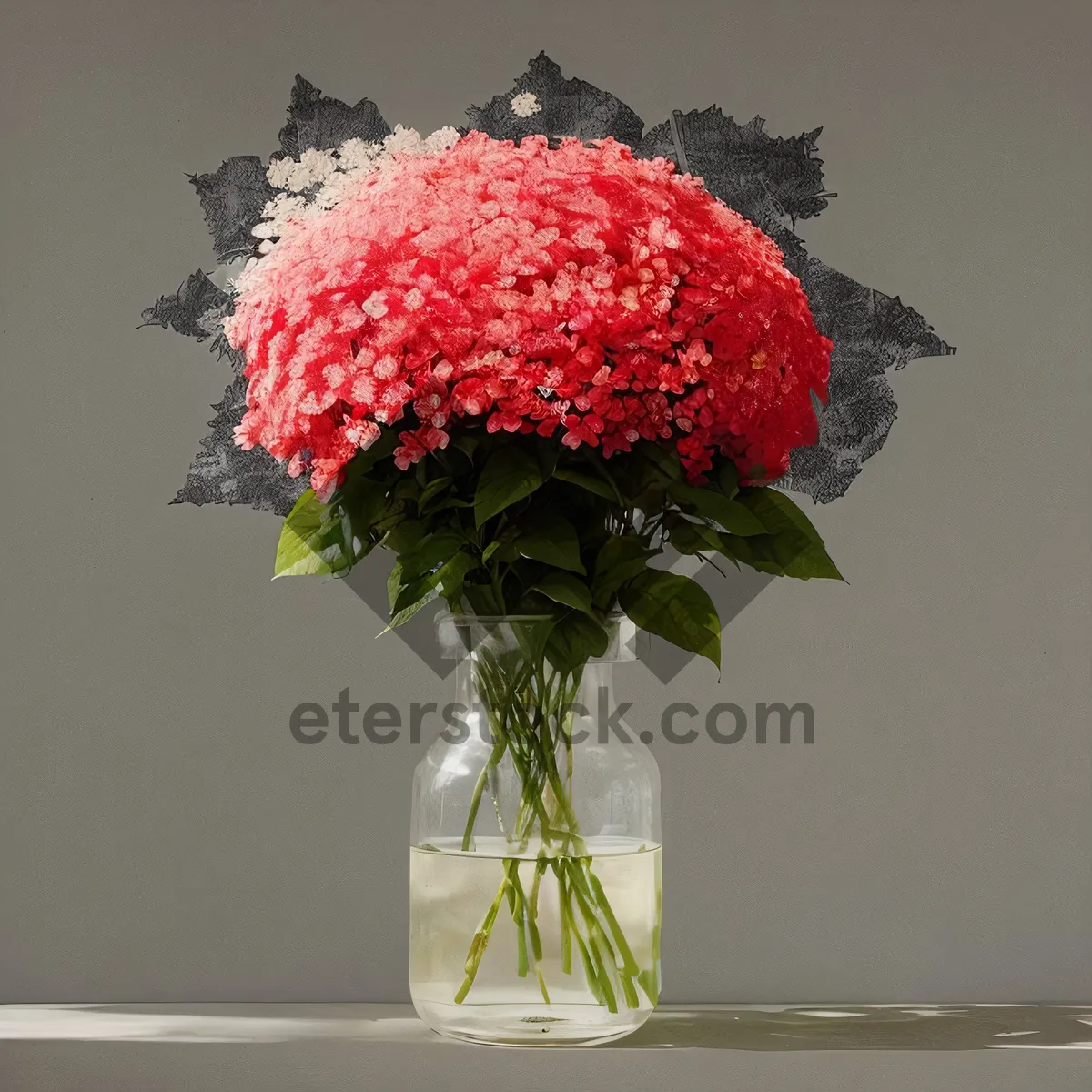 Picture of Vibrant Pink Floral Bouquet in Elegant Vase