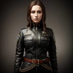 Stylish Leather Jacket on Attractive Adult