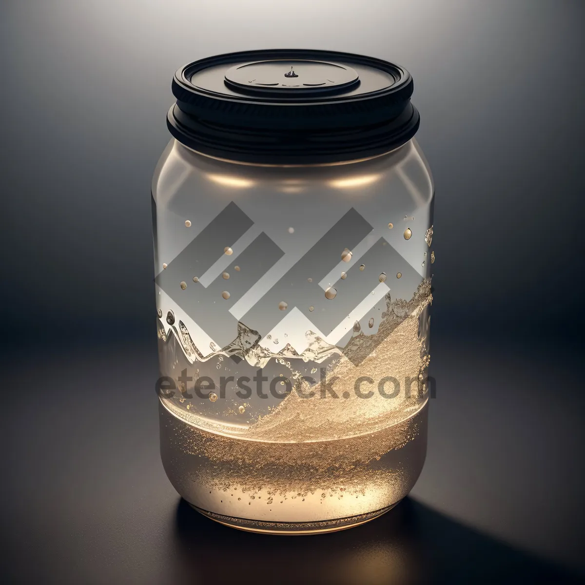 Picture of Glass Water Bottle with Saltshaker Lid - Natural and Healthy Beverage Container