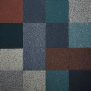 Colorful Checkered Textured Fabric Tile Pattern