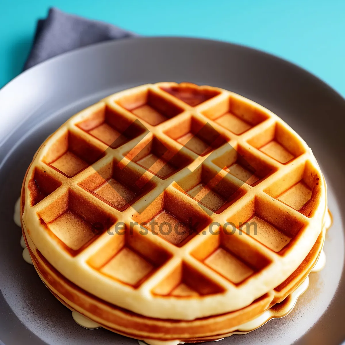 Picture of Delicious Chocolate Breakfast Pastry on Plate