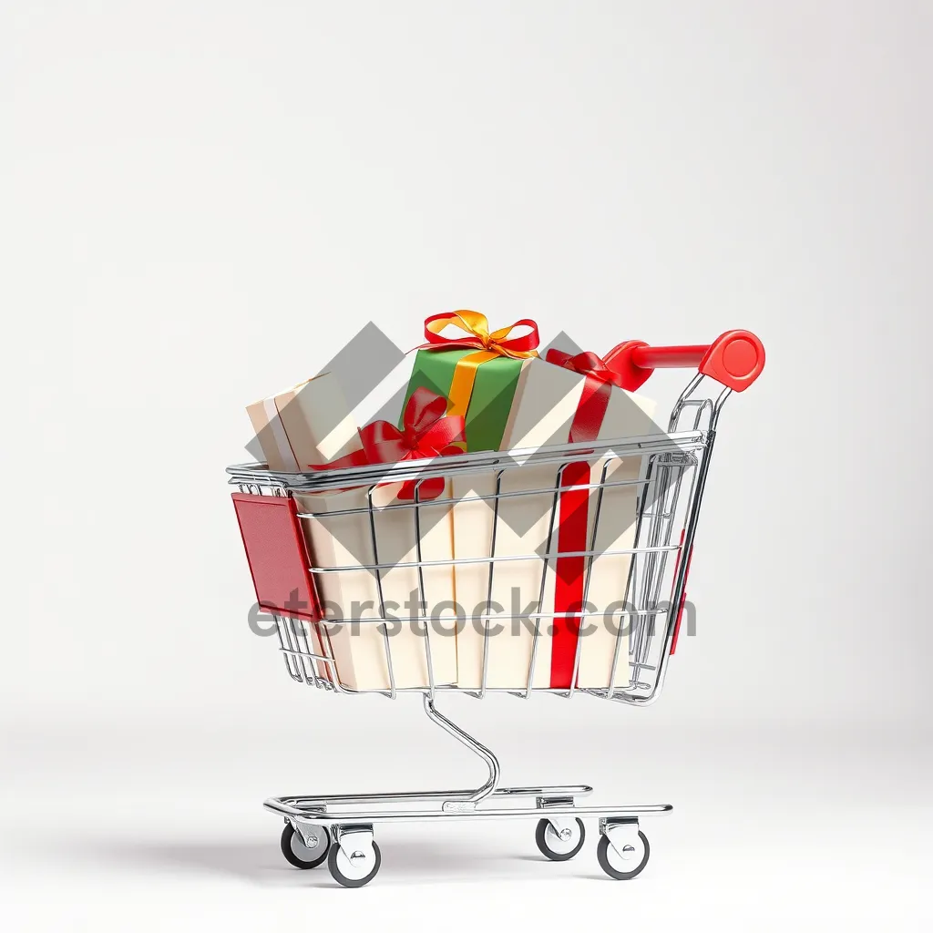 Picture of Business shopping cart symbol for e-commerce website.