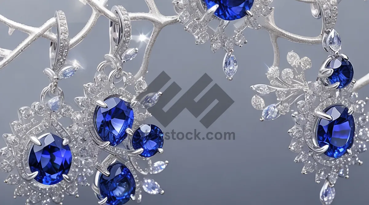 Picture of Crystal Snowflake Pendant Necklace Winter Design