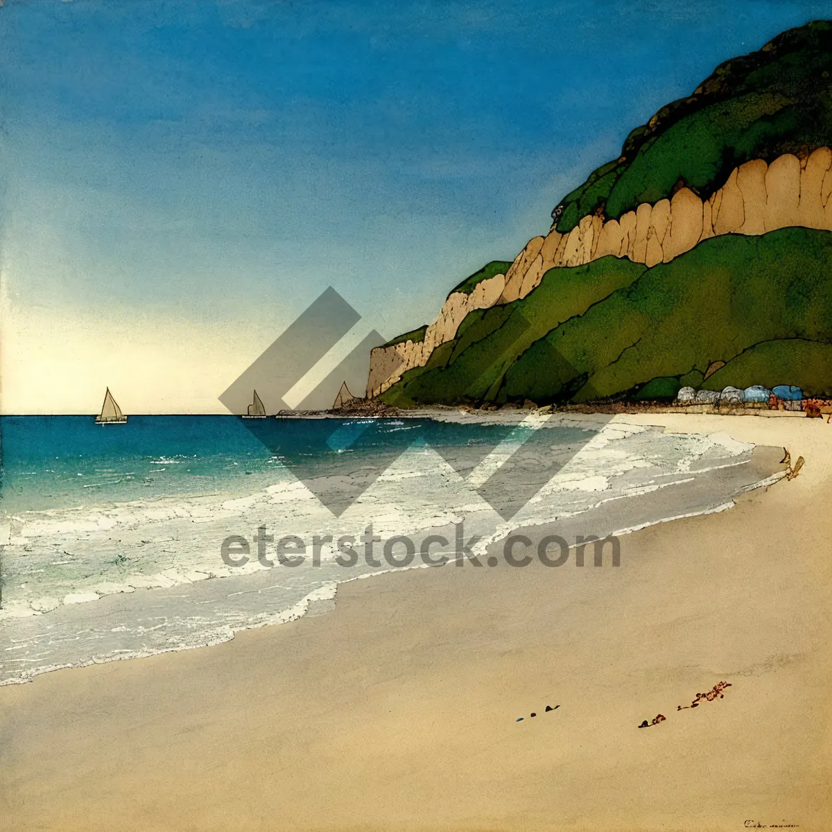 Picture of Turquoise Paradise: Sun, Sand, and Sea