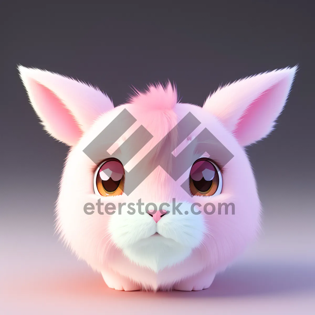 Picture of Cute Bunny with Fluffy Ears, Perfect Easter Pet