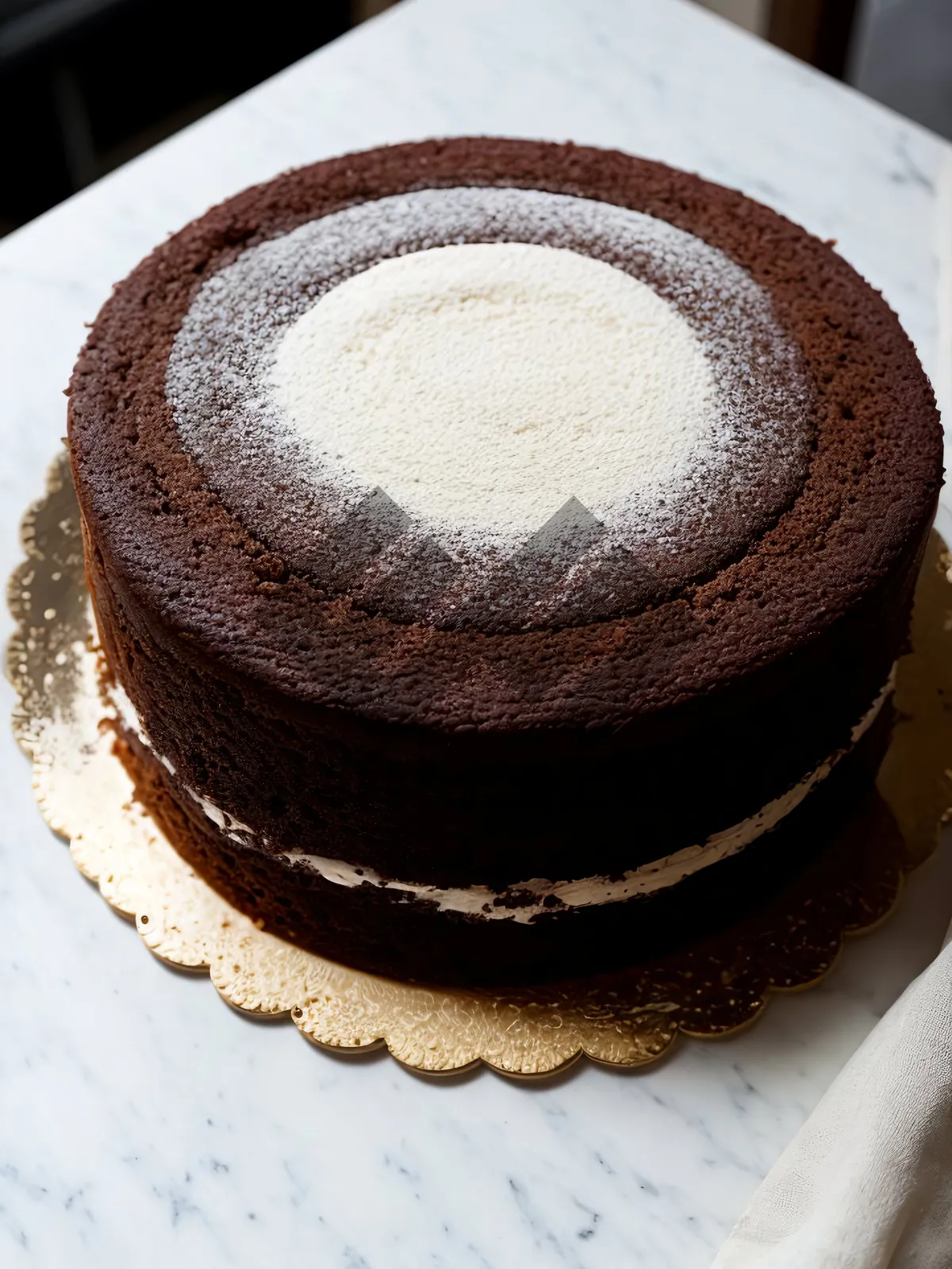 Picture of Delicious Gourmet Breakfast: Hot Chocolate Cake with Espresso