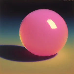 Glossy Orange Button with Shiny Reflection