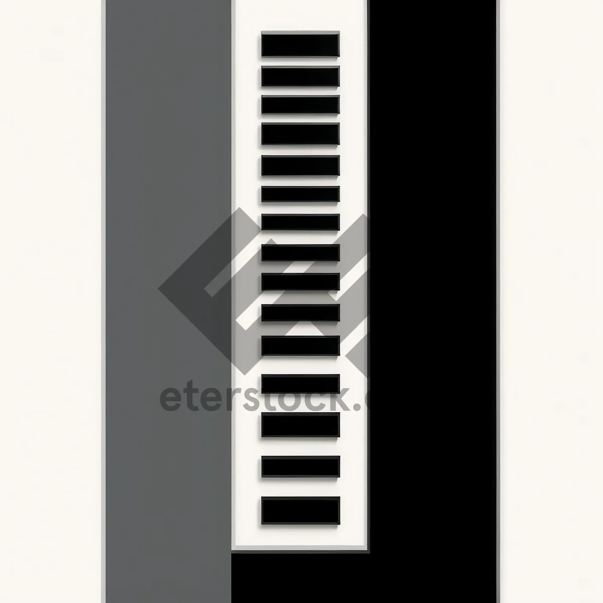 Picture of Black Piano Keys Closeup - Musical Device Keyboard