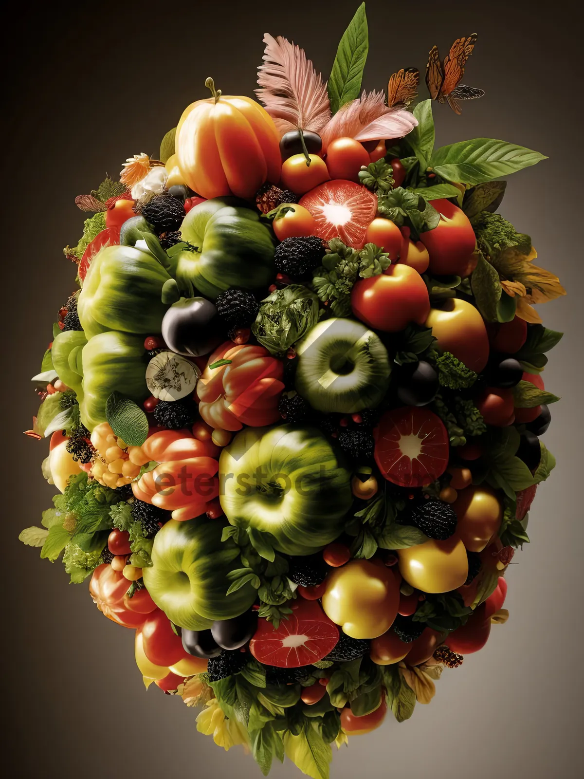 Picture of Fresh and Healthy Vegetable Salad with Vibrant Colors