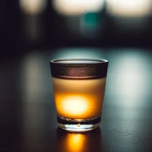 Frothy Lager in Chilled Beer Glass