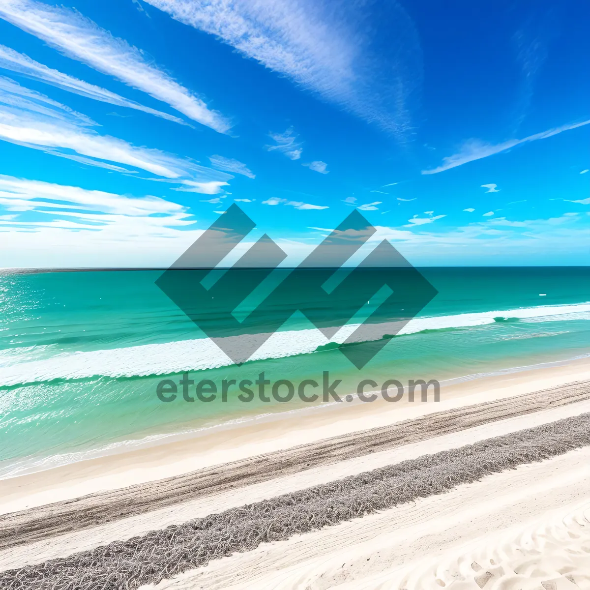 Picture of Serenity on the Shore: An Idyllic Beachscape