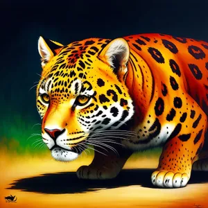 Lethal Beauty: Majestic Leopard Exuding Ferocity
