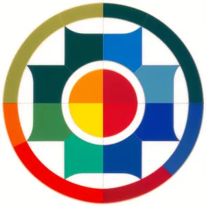 Glossy Web Icon Button - Round Business Symbol