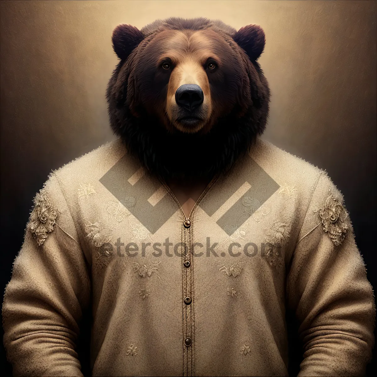 Picture of Black Bear Jacket: Stylish Sweater for an Adult