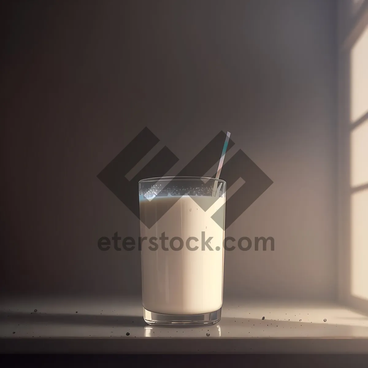 Picture of Delicious Milk Beverage in Glass