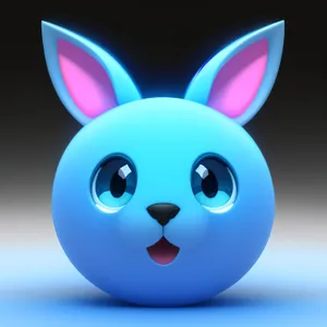 Playful Bunny Cartoon Icon