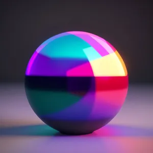 Shiny 3D Globe Icon with Reflection