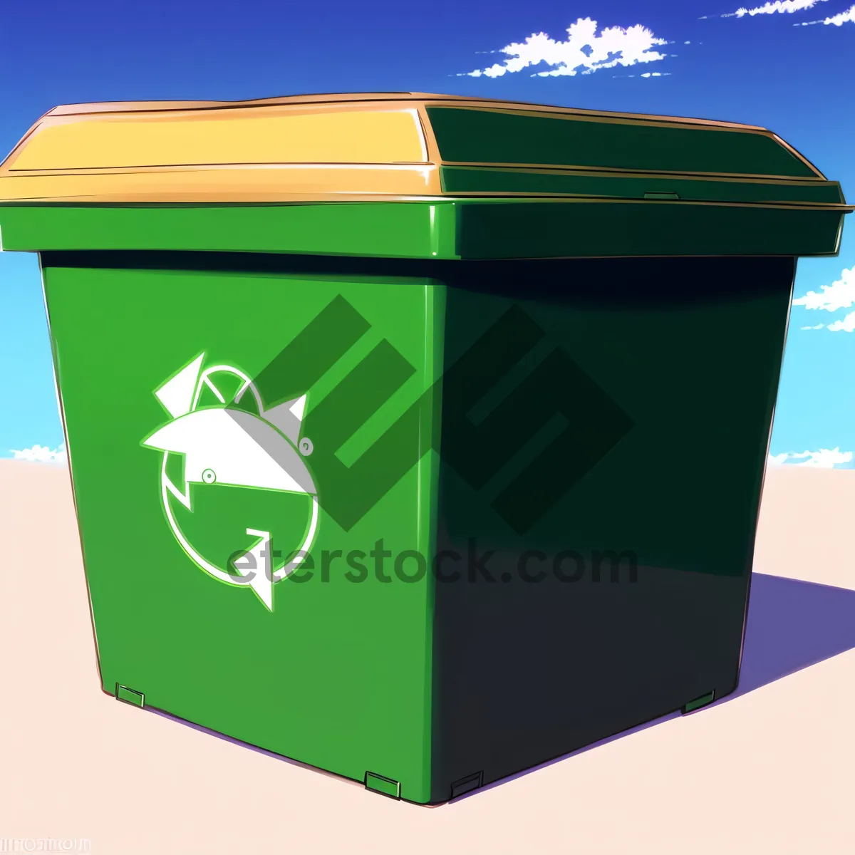 Picture of Container Bin - 3D Symbol for Waste Management