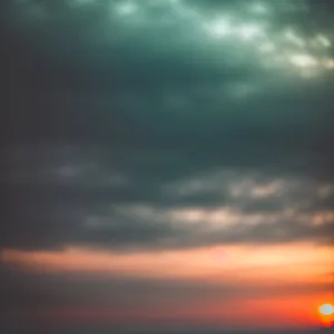 Vibrant Sky with Fluffy Clouds and Sunlight
