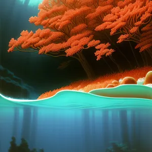 Vibrant Marine Life in Sunlit Coral Reef