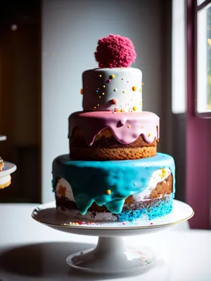 Delicious Snowman Cake with Polka Dot Design