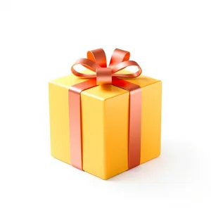 3D gift box with ribbon and bow icon.