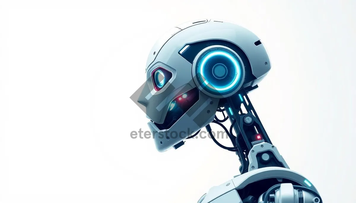 Picture of Computer 3D Technology Character Automaton Security System Icon.