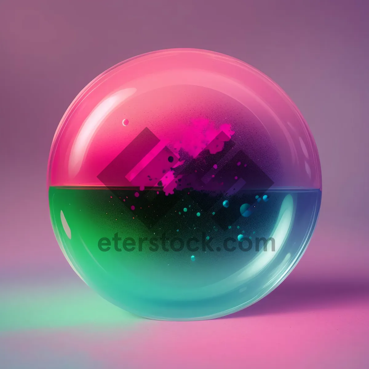 Picture of Planet Earth: 3D Global Sphere in Glass