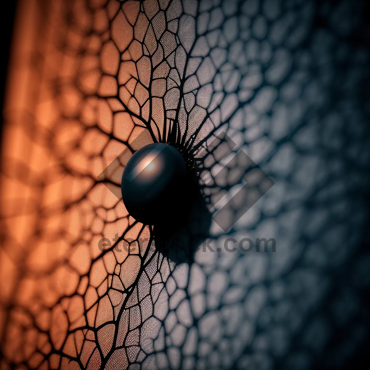 Picture of Electric Fan in Patterned Lampshade