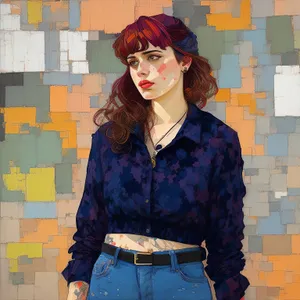 Portrait of adult student solving jigsaw puzzle in classroom