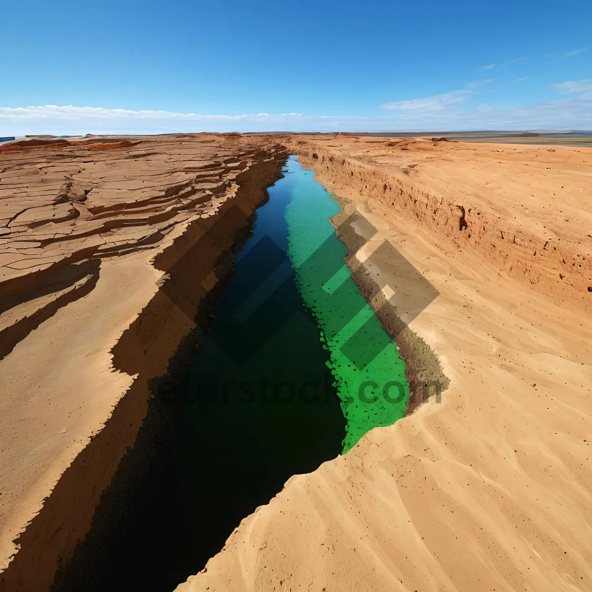 Picture of Scenic Desert Canyon Landscape with Rock Formation