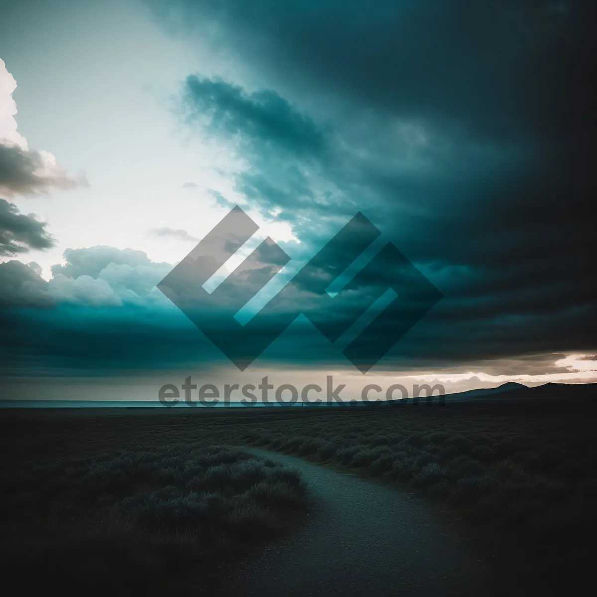 Picture of Golden Horizon: Tranquil Sunset on Summer Beach