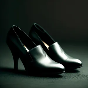 Black Leather Fashion Footwear: Elegance in Motion