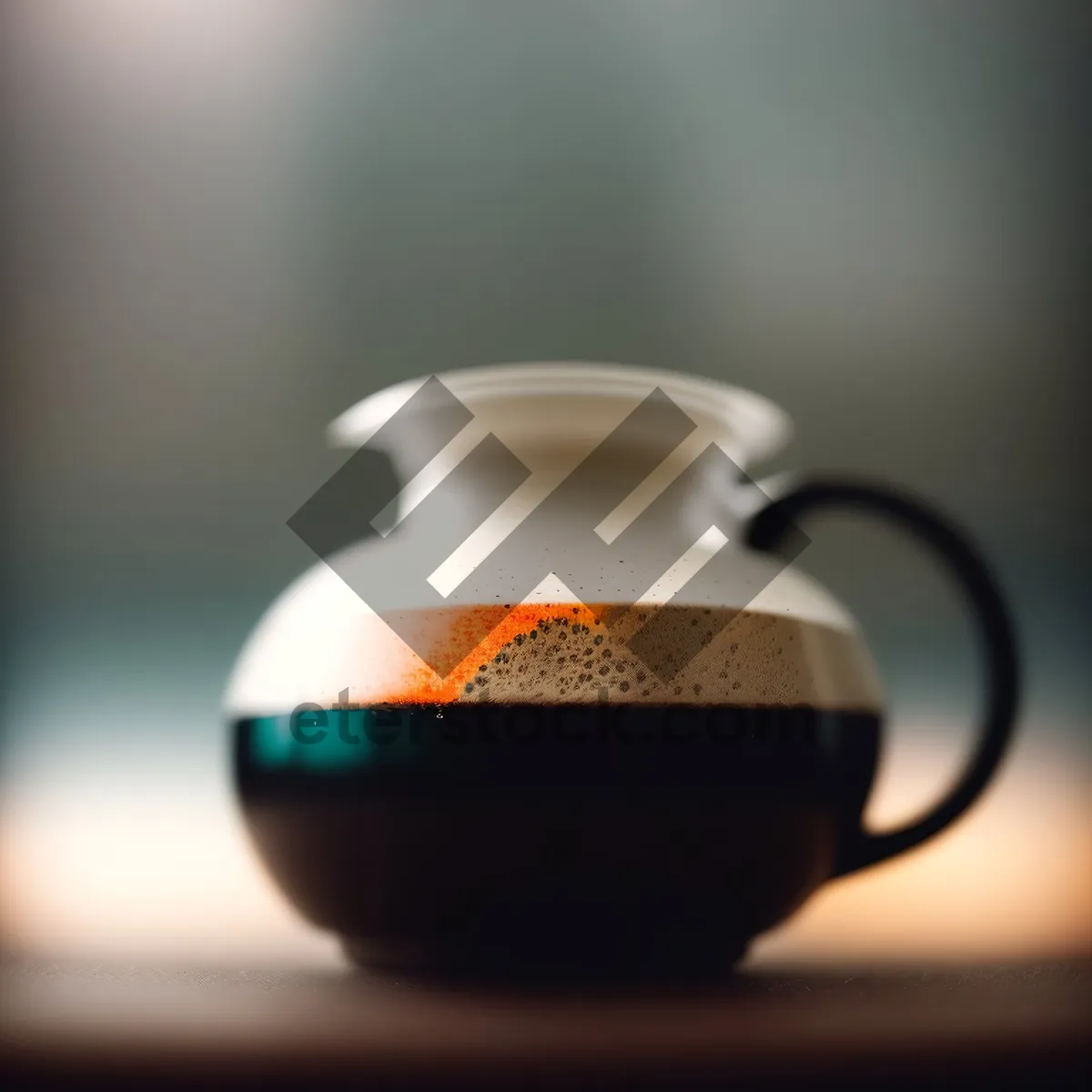 Picture of Porcelain coffee cup with saucer and spoon