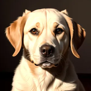 Golden Retriever Puppy: Adorable Purebred Canine Portrait