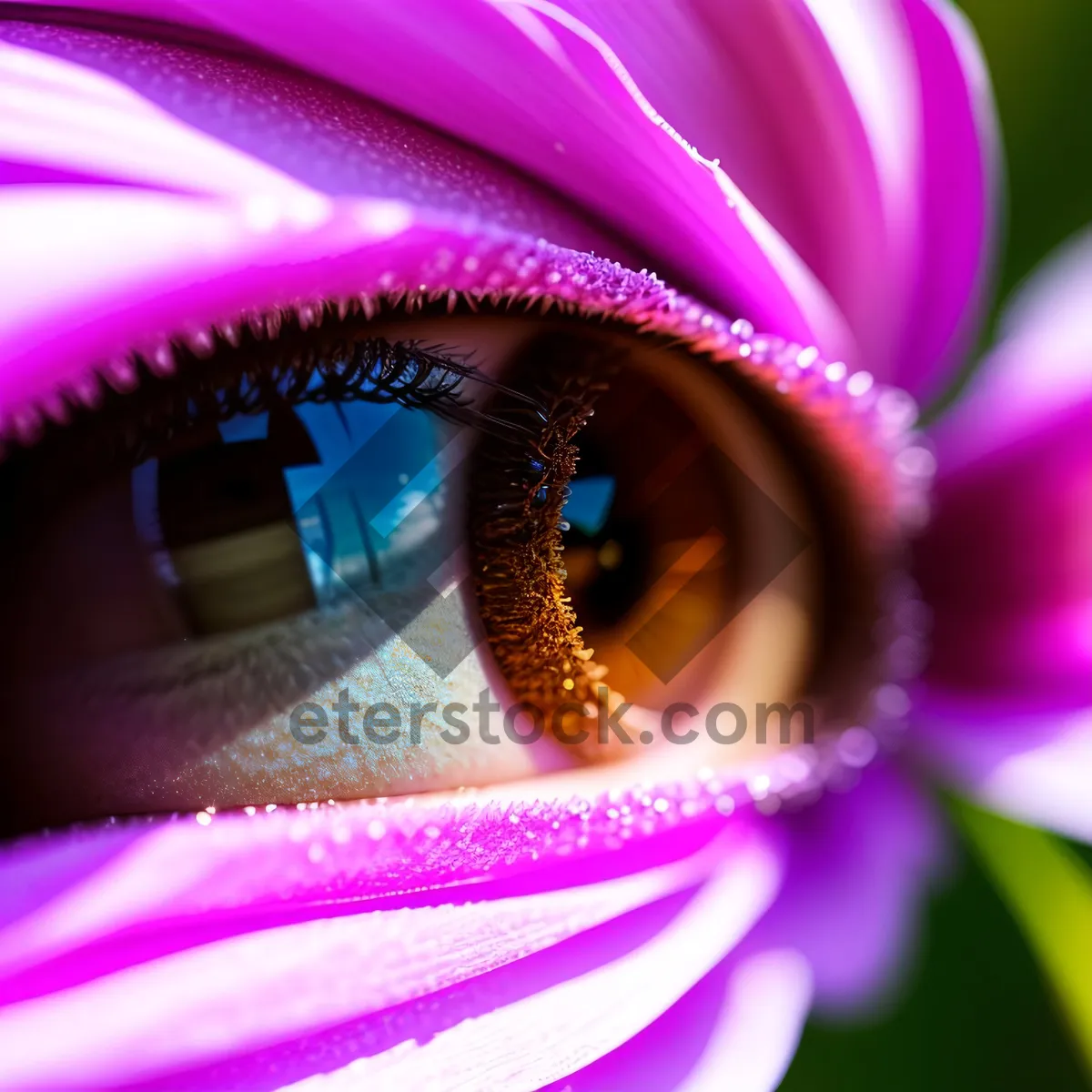 Picture of Colorful Fantasy Flower: Graphic Petal Motion