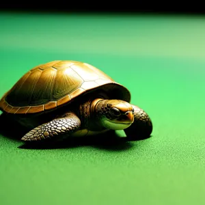 Slow and Steady Shell: Terrapin Turtle in Close-up