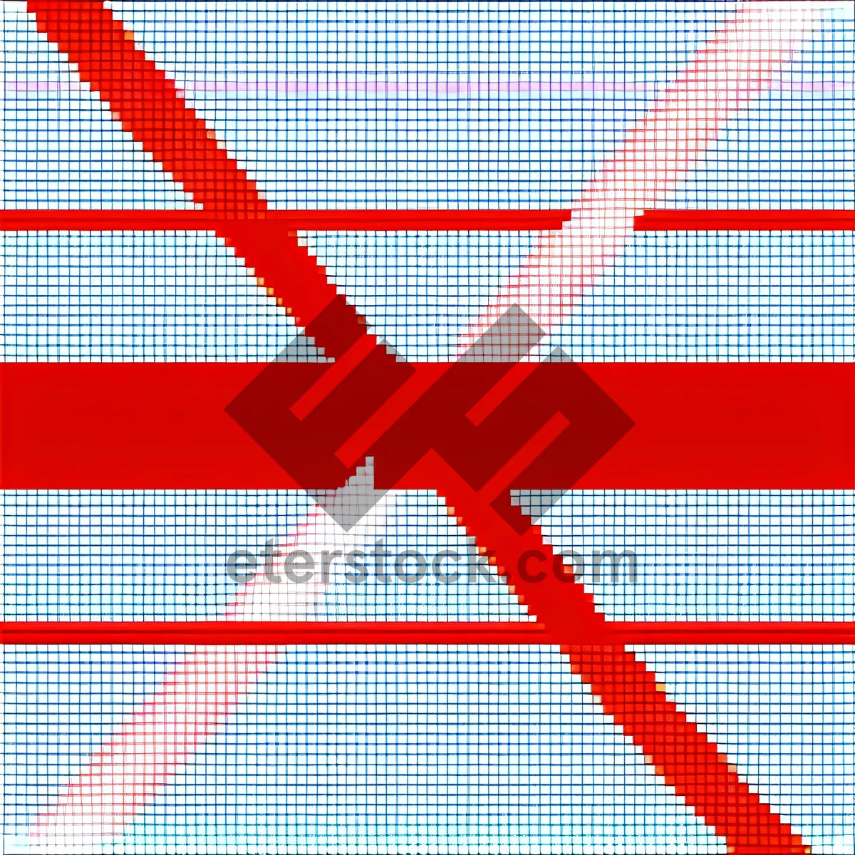 Picture of Digital Tartan Volleyball Net Design