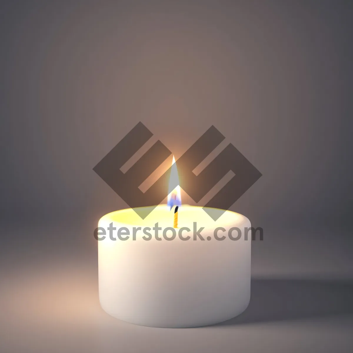 Picture of Burning Candle - Illuminating Flame for Decoration