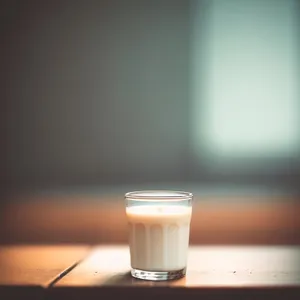 Delicious Milk Latte in Glass