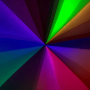 Vibrant Laser Light Tunnel: Colorful Fractal Graphic