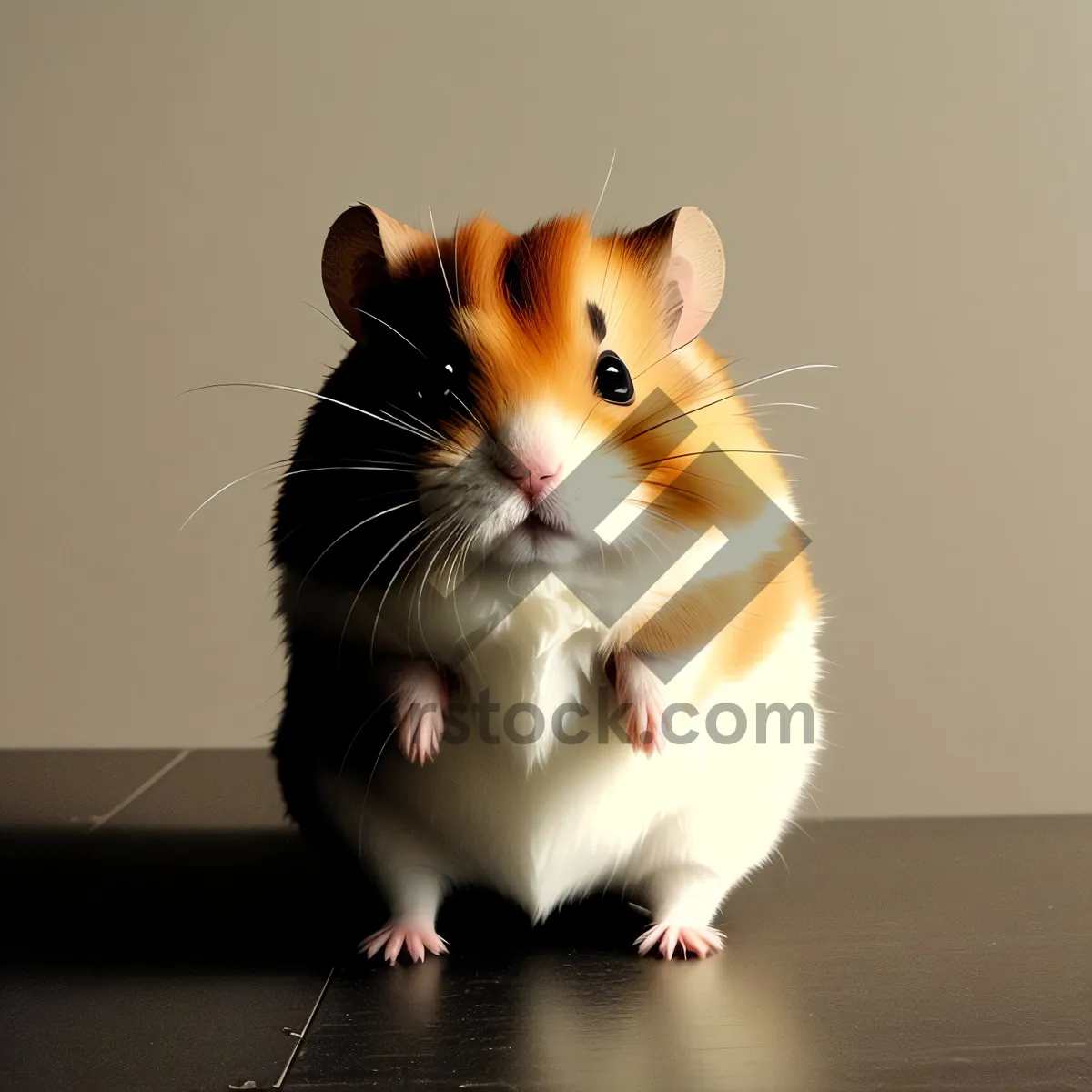 Picture of Furry Furball Fluffiness: Adorable Hamster Kitty with Whiskers