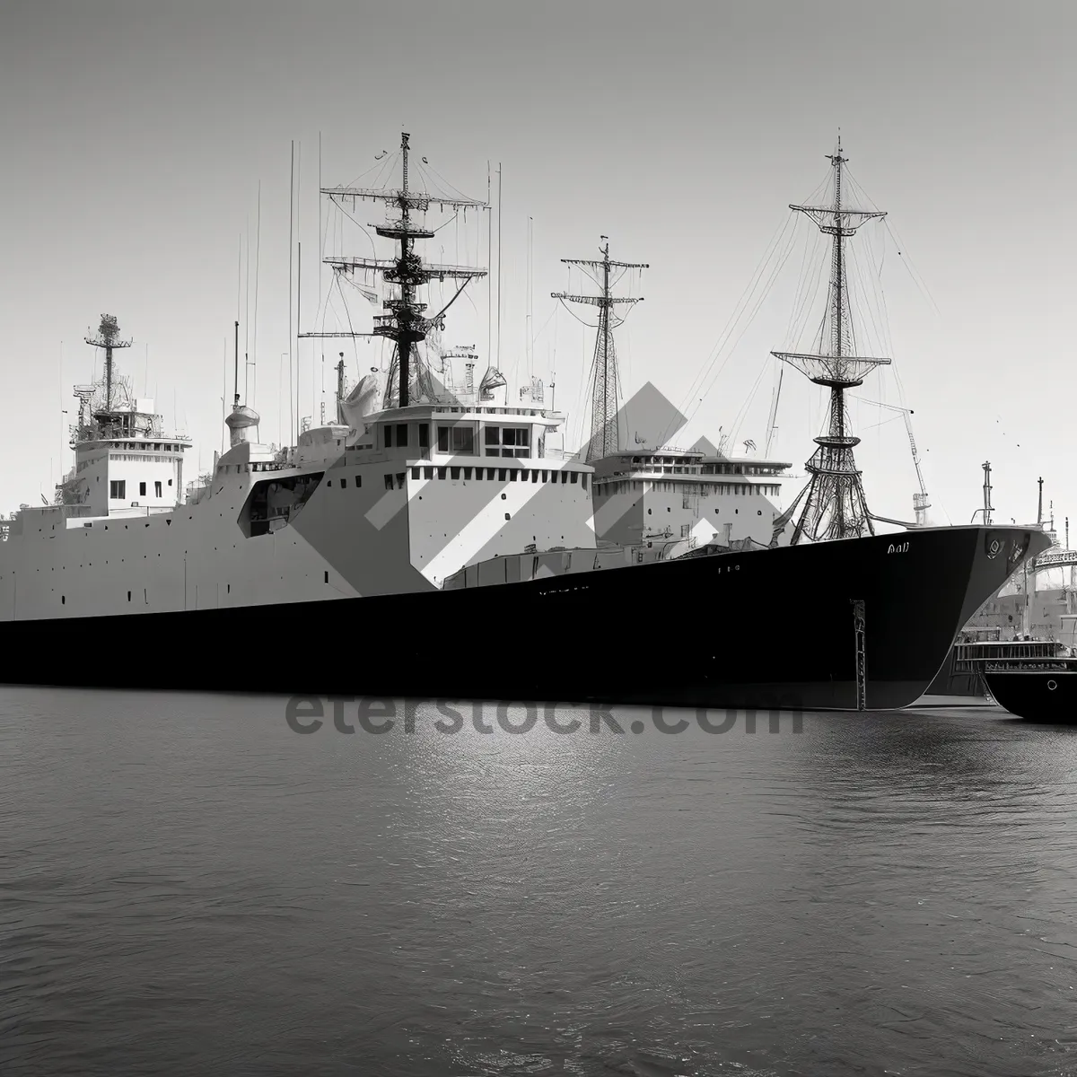 Picture of Pirate Warship at Sea: Majestic Battleship Sailing