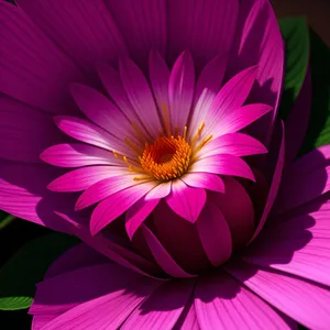 Purple Daisy Petals in Bloom with Vibrant Flora