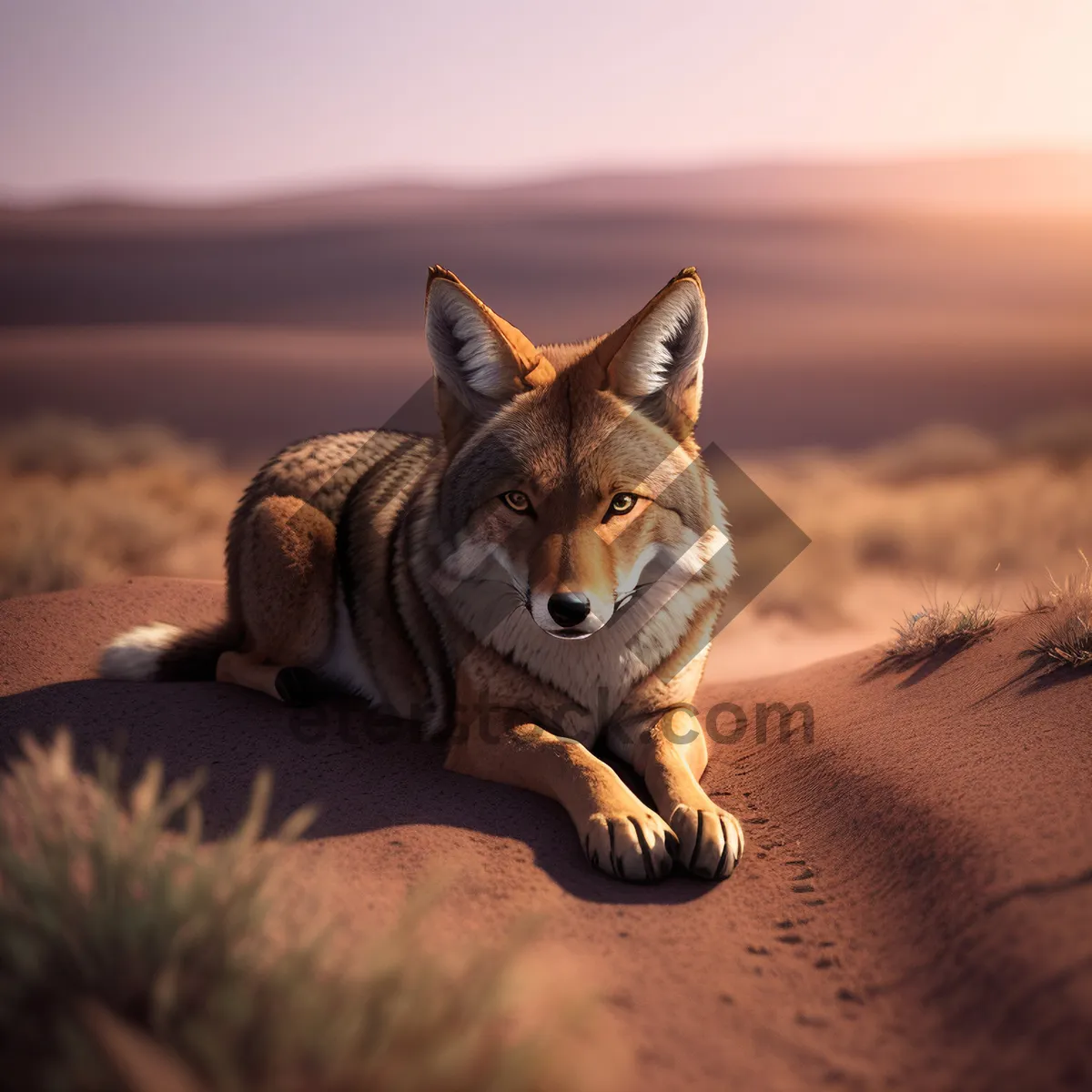 Picture of Adorable Red Fox Canine in Wild Fur