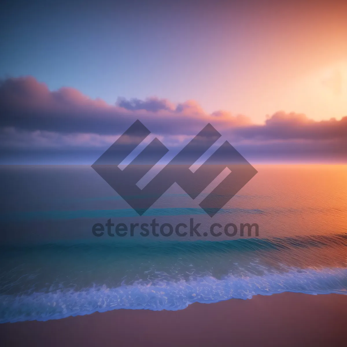 Picture of Serenity at Sunset: Tranquil Tropical Beachscape